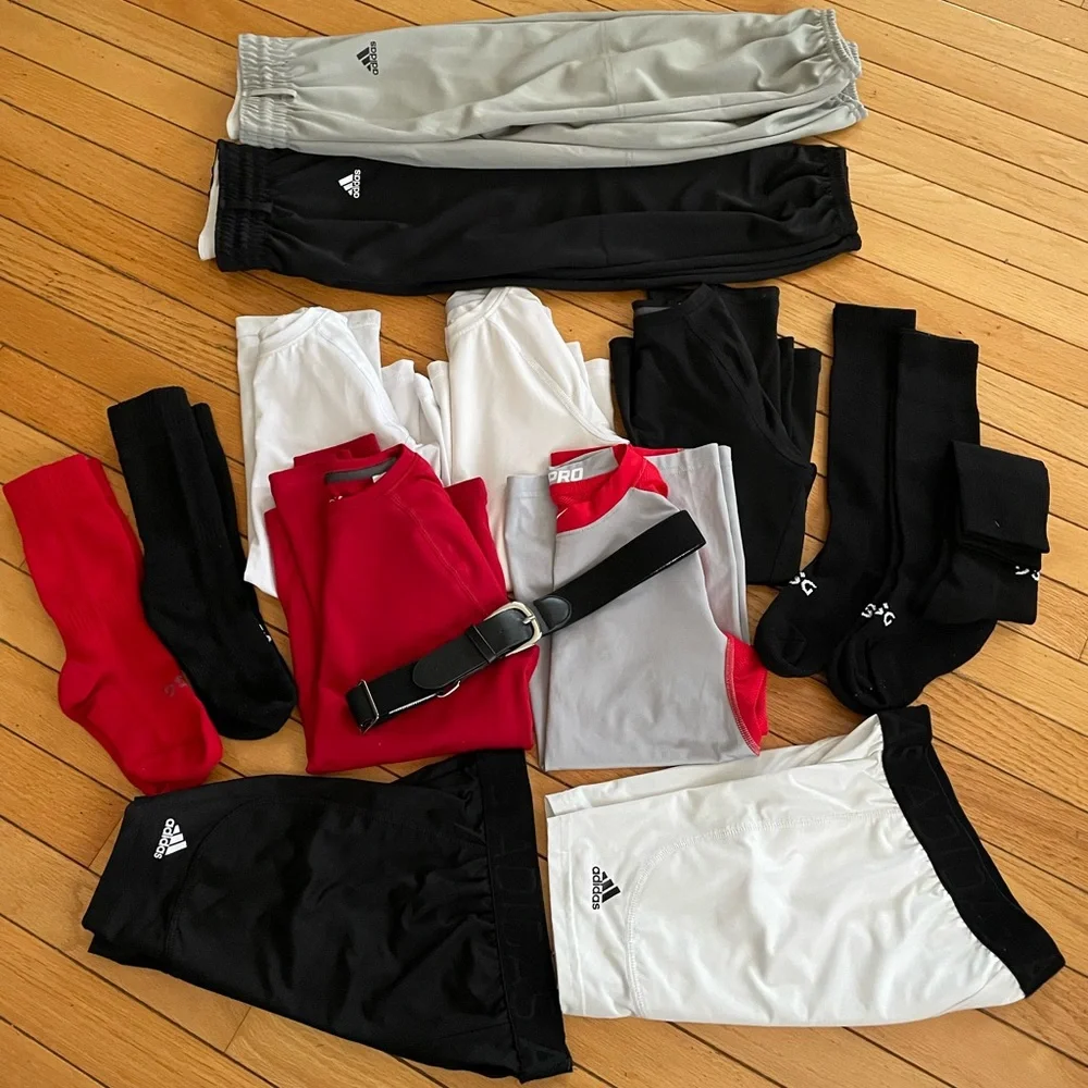 ADIDAS/NIKE 14 PIECE BASEBALL BUNDLE SZ 8/9 - Picture 1 of 15